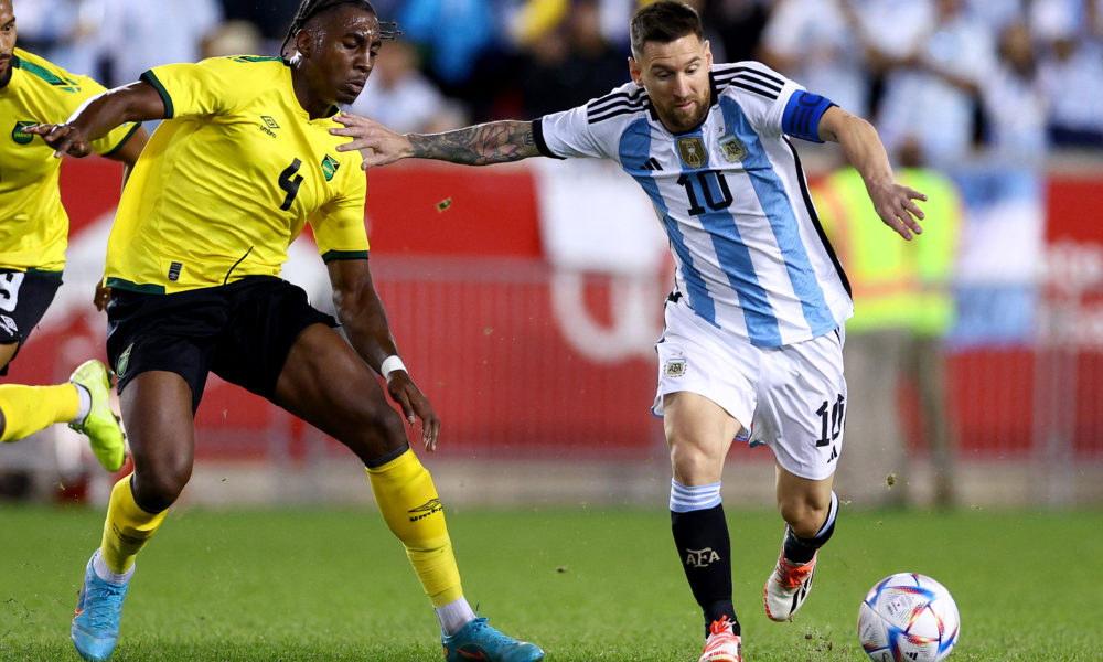 Lionel Messi at the double as Argentina streak continues with Jamaica  defeat