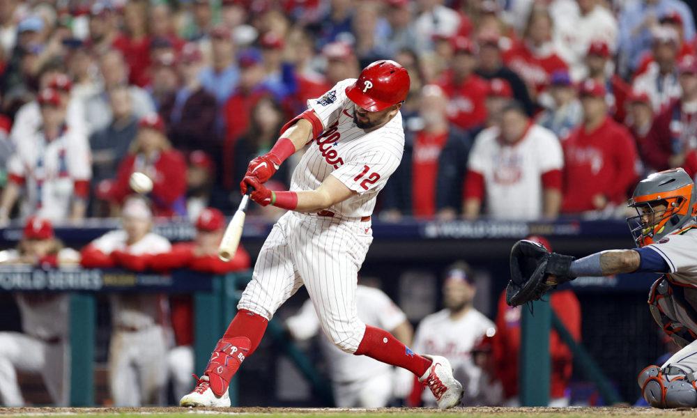 2022 World Series: Phillies blast five home runs in Game 3 to tie record,  beat Astros, 7-0, to take 2-1 lead 