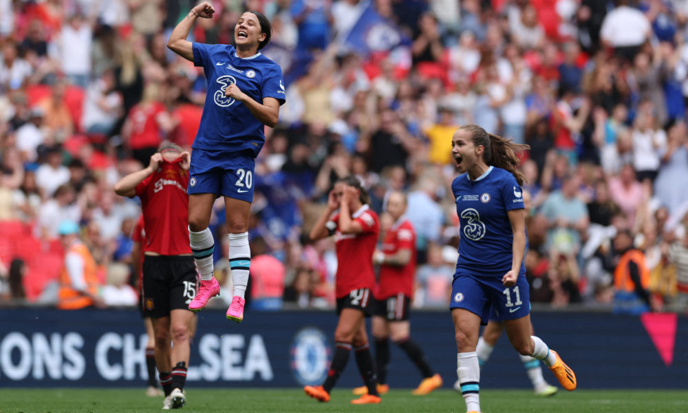 Sam Kerr Strikes As Chelsea Retain Women's FA Cup Before World-Record Crowd