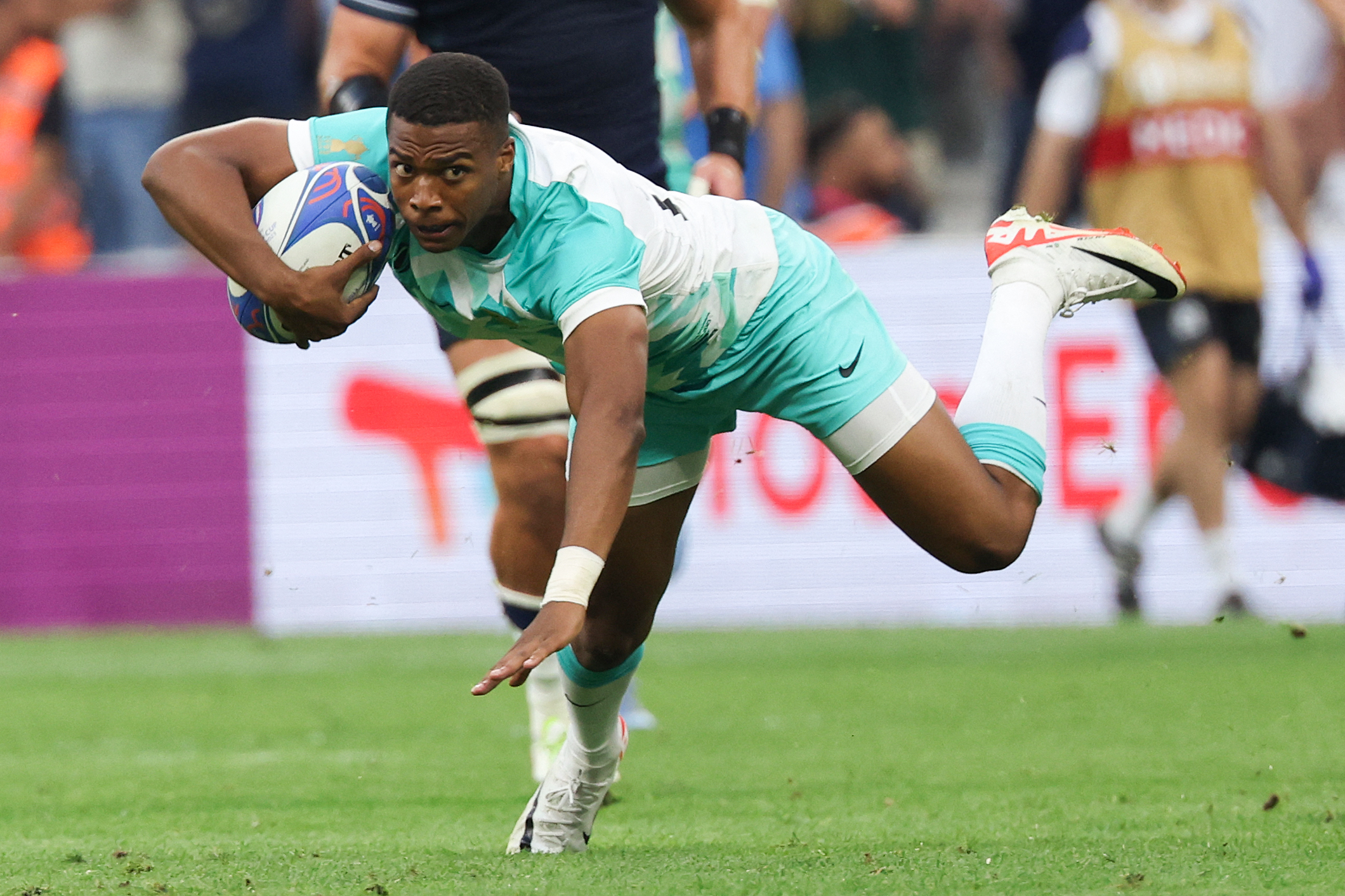 South Africa gets its Rugby World Cup title defense started against  Scotland. Chile makes its debut