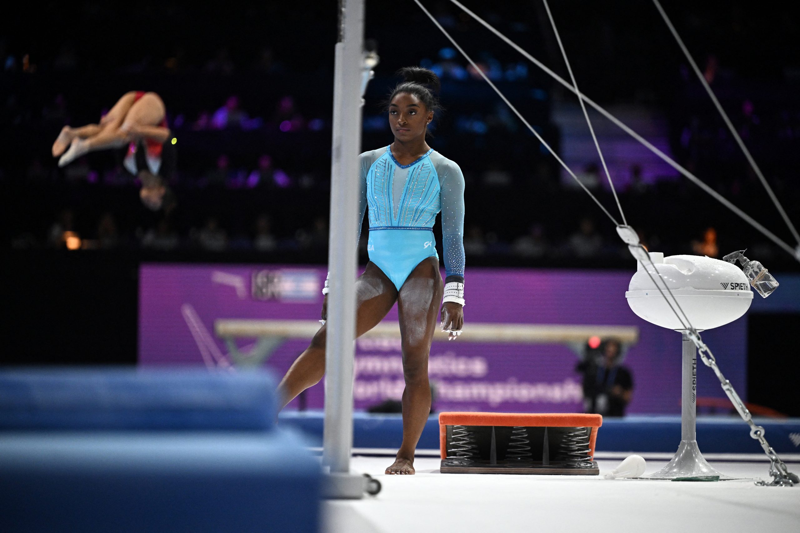 Watch: Biles makes spectacular return at gymnastics worlds - SportsDesk
